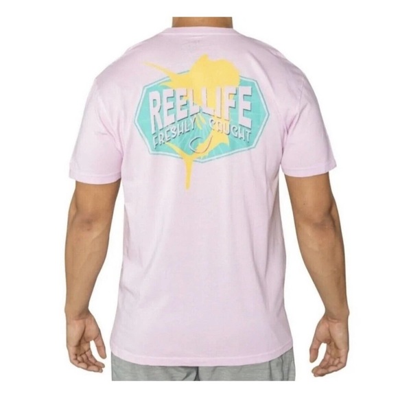 Reel Life Winsome Orchid Tee - Size Medium - Picture 5 of 5